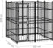 vidaXL - Hondenkennel - met - dak - 3,69 - m² - staal