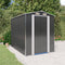vidaXL - Tuinschuur - 192x274x223 - cm - gegalvaniseerd - staal - antracietkleurig