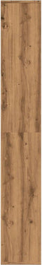 vidaXL - Kamerscherm - / - boekenkast - 67x25x161,5 - cm - hout - artisanaal - eiken