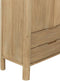 DTP Home Cupboard Forte, 2 doors, 2 drawers,190x80x40 cm, teakwood natural