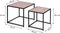 Nesttafels lofoten design - set van 2 - salontafels - 50 x 40 cm