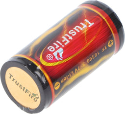 Trustfire 18350 - 1200 mAh 3,7 V beschermd, afmetingen noteren ca. 38,36x18,25 mm