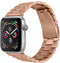 iMoshion Stalen watch bandje geschikt geschikt voor Apple Watch Series 1 / 2 / 3 / 4 / 5 / 6 / 7 / 8 / 9 / SE / Ultra (2) - 42 / 44 / 45 / 49 mm - Rosé Goud