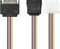 Nedis Interne Voedingskabel - SATA 15-Pins Male - Molex Female / SATA 15-Pins Female - Verguld - 0.20 m - Rond - PVC - Multicolour - Doos
