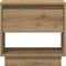 vidaXL - Nachtkastje - Artisan - Eiken - 45x34x46 - cm - Bewerkt - Hout