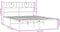 vidaXL - Bedframe - met - hoofdbord - metaal - zwart - 160x200 - cm