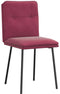 vidaXL - Eetkamerstoelen - 2 - st - fluweel - wijnrood