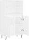 vidaXL - Hoge - kast - 60x36x110 - cm - bewerkt - hout - wit