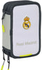 Real Madrid Gevuld Etui - 37 stuks - 3 vakken met rits - 19,5 x 12,5 x 5,5 cm (37 stuks)