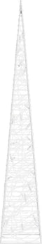 vidaXL - Kerstverlichtingskegel - met - 30 - warmwitte - LED's - 60 - cm - acryl