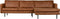 BePureHome Rodeo Chaise Longue Rechts - Leer - Cognac - 85x300x86