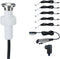 Paulmann MicroPen II - Plug & Shine LED-grondinbouwlamp - 5x0,2W IP67 3000K Zilver (5 stuks)