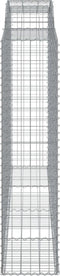 vidaXL - Schanskorven - 2 - st - gewelfd - 300x50x200/220 - cm - ijzer