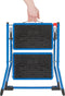 Huishoudtrap opstapje Handy blauw 2 treden