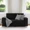 vidaXL - Loveseat - Bank - Zwart - 120 - cm - Kunstleer