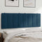 vidaXL Hanko - Hoofdbordkussen - Fluweel - 120 cm - Blauw