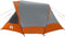 vidaXL - Tent - 4-persoons - waterdicht - grijs - en - oranje