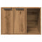vidaXL - Kattenbakkast - 60x40x40 - cm - bewerkt - hout - artisanaal - eikenkleurig