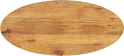 vidaXL - Tafelblad - ovaal - 140x60x2,5 - cm - massief - mangohout