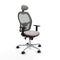 Jorquera Piqueras y Crespo 1D086N1 - Bureaustoel met hoofdsteun - Verstelbare hoogte - Wit