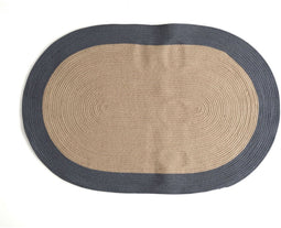 Tapijt Vinthera Moa Jute Ovaalvormig 120 x 80 cm