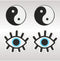 PEEKABOO PASTIES YIN AND YANG
