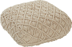 BERRECHID - Vloerkussen - Beige - 50 x cm - Katoen