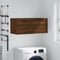vidaXL - Wandkast - 80x36,5x35 - cm - bewerkt - hout - bruin - eikenkleur