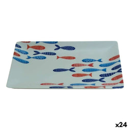 Dienblad La Mediterránea 20 x 13 x 2 cm (24 Stuks)