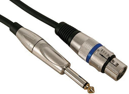 HQ Power PAC112 - Kabel - XLR 3-pin naar 6.35mm analoog - Zwart