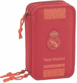 Driedubbele Pennenzak Real Madrid C.F. Rood (41 Onderdelen)