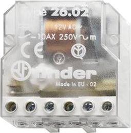 Finder impulsrelais 10A 12V AC (26.02.8.012.0000)