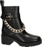 GUESS Parsle - Enkellaars - Goudkleurige details - Zwart