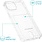 iMoshion Hoesje Geschikt voor iPhone 14 Pro Max Hoesje Met Pasjeshouder - iMoshion Softcase Backcover met pashouder - Transparant