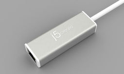 j5create JUE130 - USB 3.2 type-A naar RJ45 - 12cm - Wit