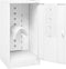 vidaXL - Zadelkast - 53x53x105 - cm - staal - wit