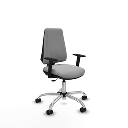 Piqueras y Crespo B1D056N - Bureaustoel - Verstelbare hoogte met armleuning - Lichtgrijs