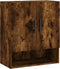 vidaXL - Wandkast - 60x31x70 - cm - bewerkt - hout - gerookt - eikenkleurig