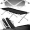 tectake® XL Veldbed - Campingbed Aluminium - Lichtgewicht tot 150 kg - zwart