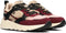 POSH by Poelman MINION - Dames sneakers - Bordeauxrood imitatieleer met beige immitatiebont