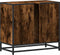 vidaXL - Wastafelkast - 65x33x60 - cm - bewerkt - hout - gerookt - eikenkleurig
