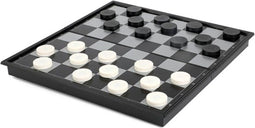 Toi-Toys Magnetisch Dammen - Damspel - Inklapbaar - 18 cm zwart/wit