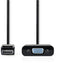 Nedis CCGP37351BK02 - Adapterkabel DisplayPort naar VGA - 20cm - Zwart