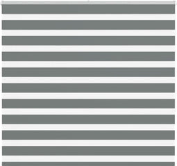 vidaXL - Zebra - rolgordijn - 155x150 - cm - stofbreedte - 150,9 - cm - donkergrijs