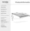 tectake® Ornella - Zonnescherm met Knikarm - 300 x 250 cm - Waterafstotend - Lichtgrijs