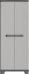 Keter Linear Utility Opbergkast - 68x173x39 cm - 3 halve planken - Grijs/Zwart