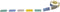 NIIMBOT A2A28978201 Etiketten (rol) 14 x 30 mm Geel 210 stuk(s) Universele etiketten