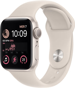Apple Watch SE (2022) - Smartwatch - GPS en gezondheidsfeatures - Wit