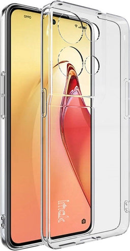 Lunso - Geschikt voor Oppo Reno 8 Pro - TPU Backcover hoes - Transparant