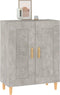 vidaXL - Dressoir - 69,5x34x90 - cm - bewerkt - hout - betongrijs